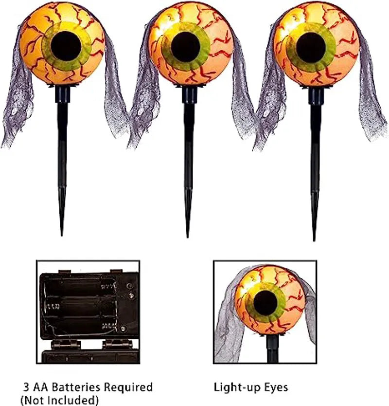 Eyeball Pathway Light Markers, 3 Pack