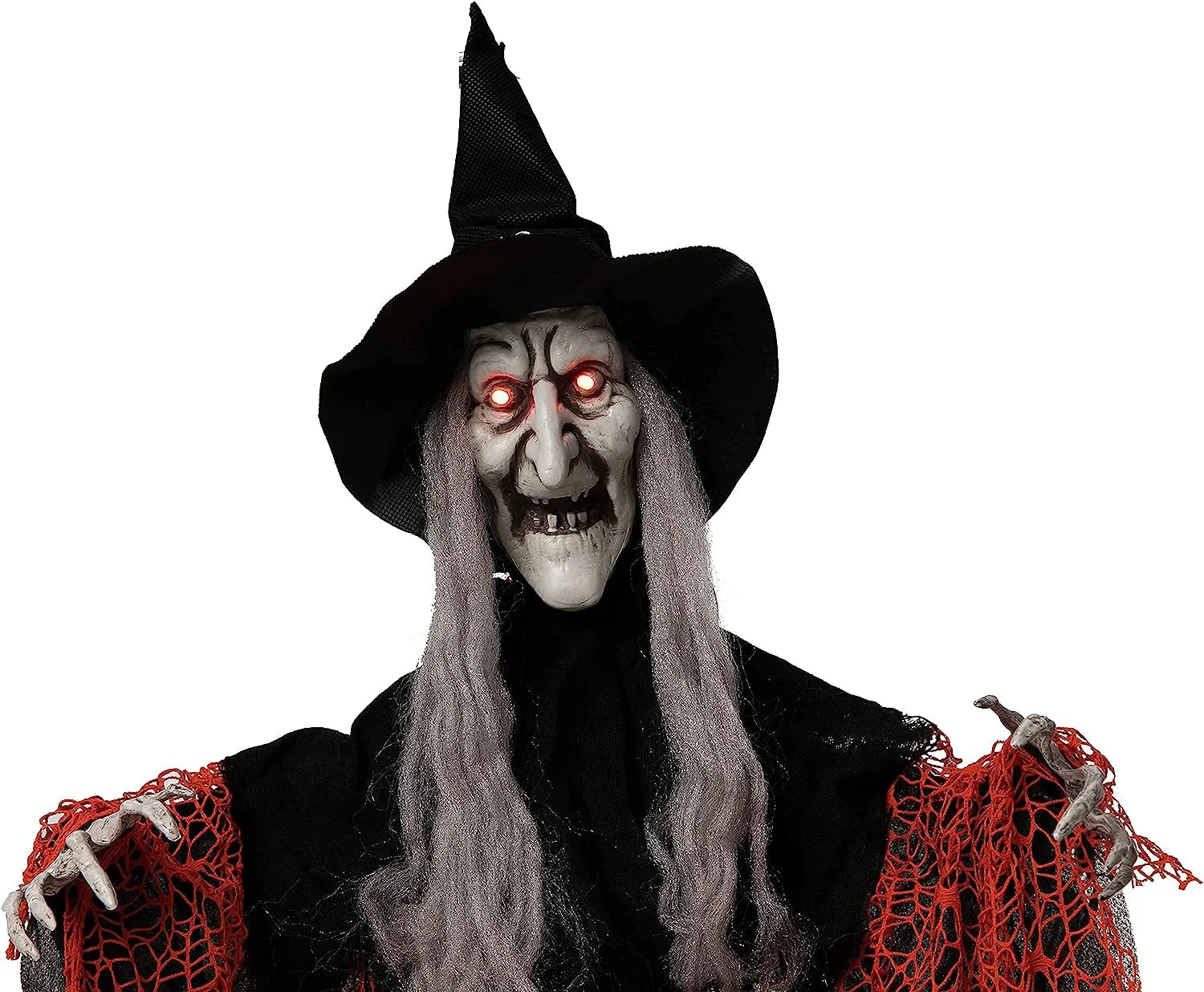 51-Inch Light-Up Hanging Witch Decorations (2-Pack)