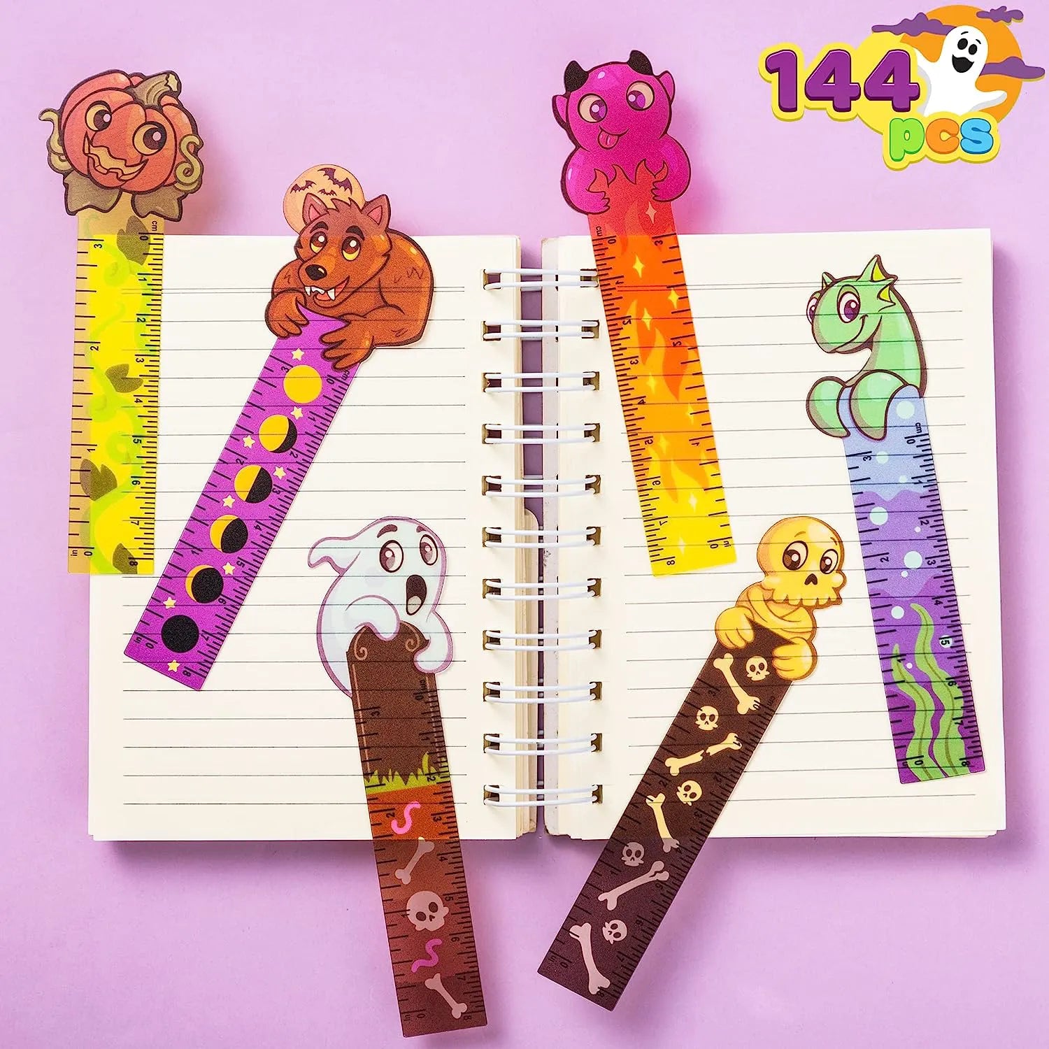 Halloween Bookmark Rulers (144 Pack)