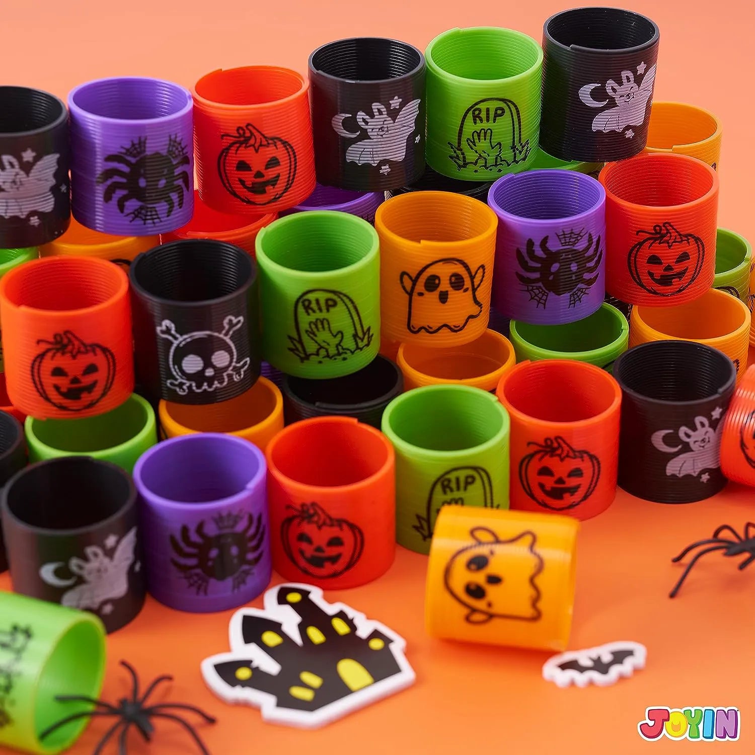 Joyin 60-Pack Halloween Mini Magic Coil Spring Toys for Kids
