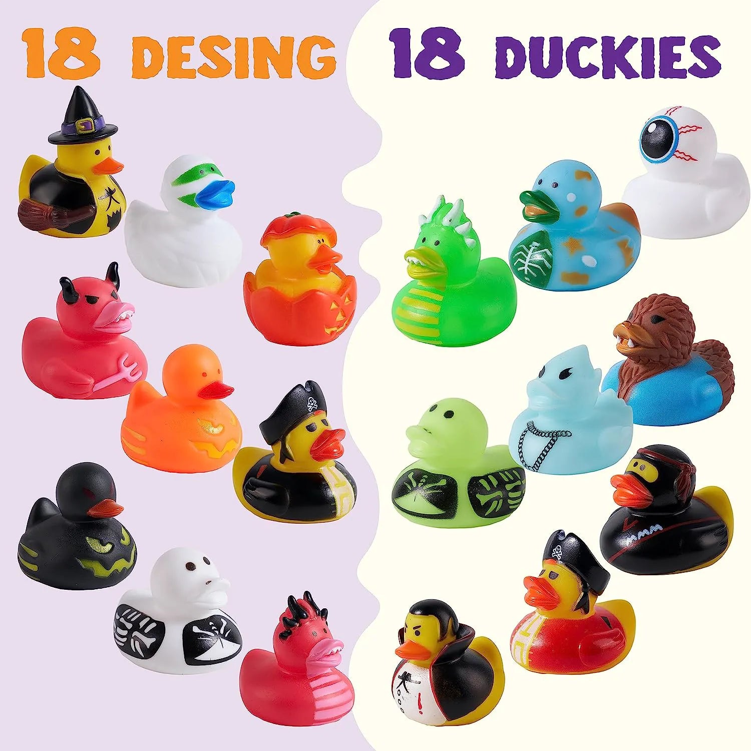 Halloween Rubber Duckies - 18 Pack