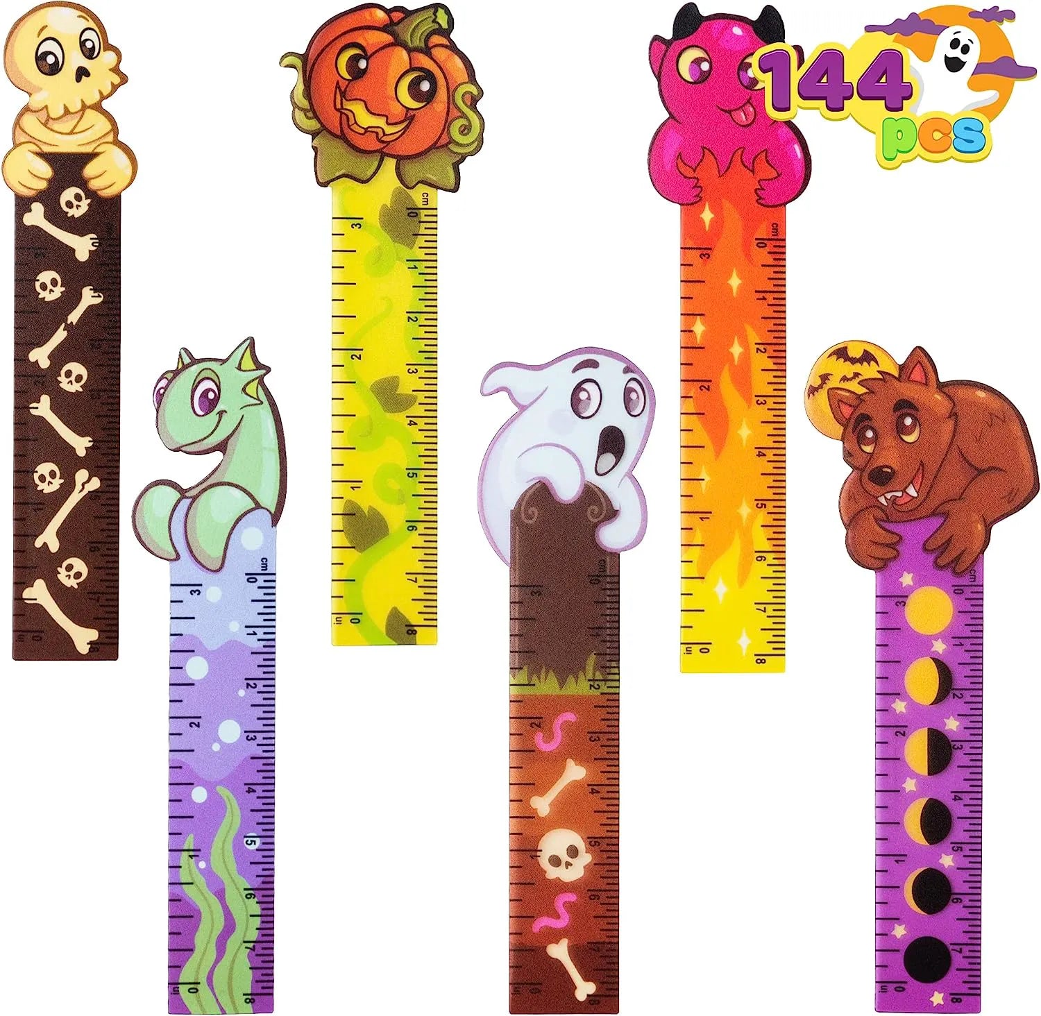 Halloween Bookmark Rulers (144 Pack)