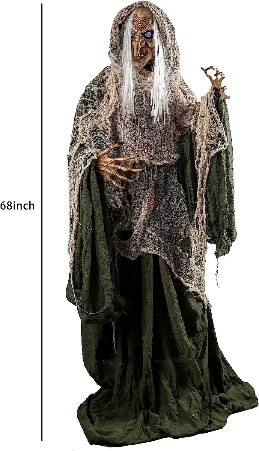 68in Standing Animated Witch Decoration