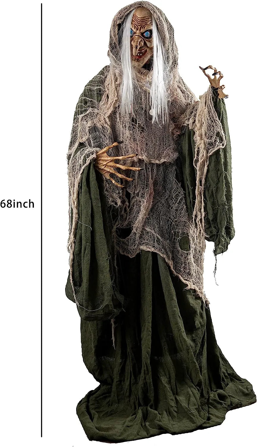 68in Standing Animated Witch Decoration