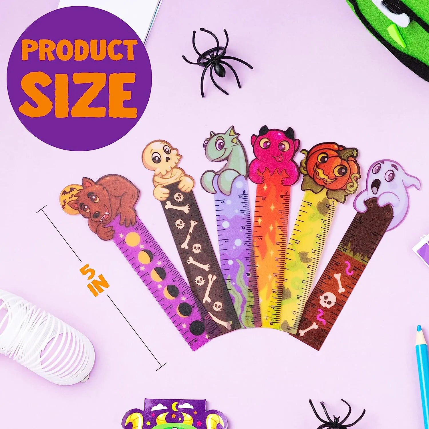Halloween Bookmark Rulers (144 Pack)