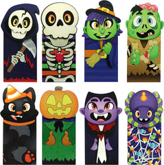 Halloween Die-Cut Flip Over Gift Bags, 24 Pcs