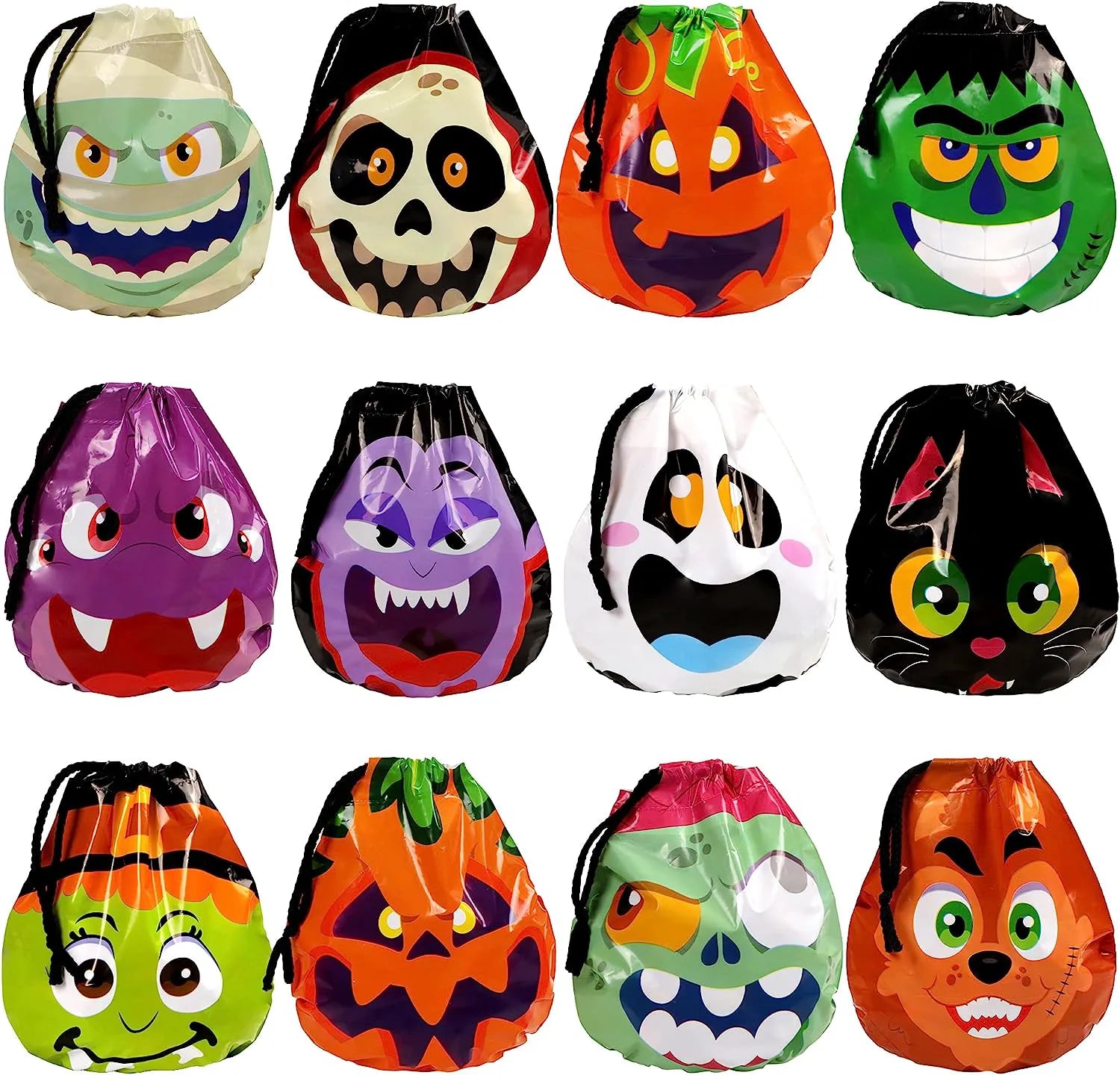 Big Head Drawstring Goody Bags (60 Pack)