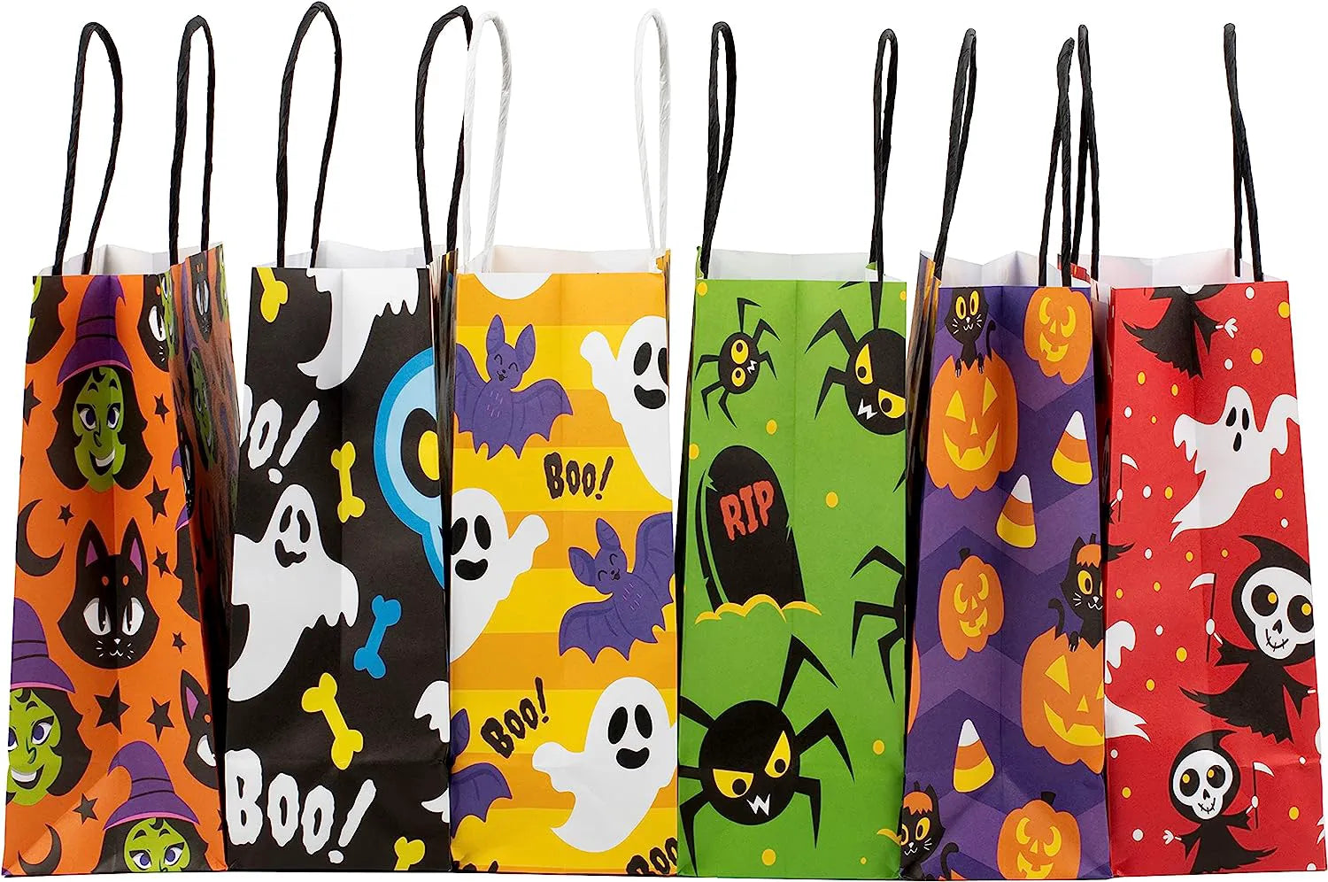 Halloween Bags with Handles, 24 Pack