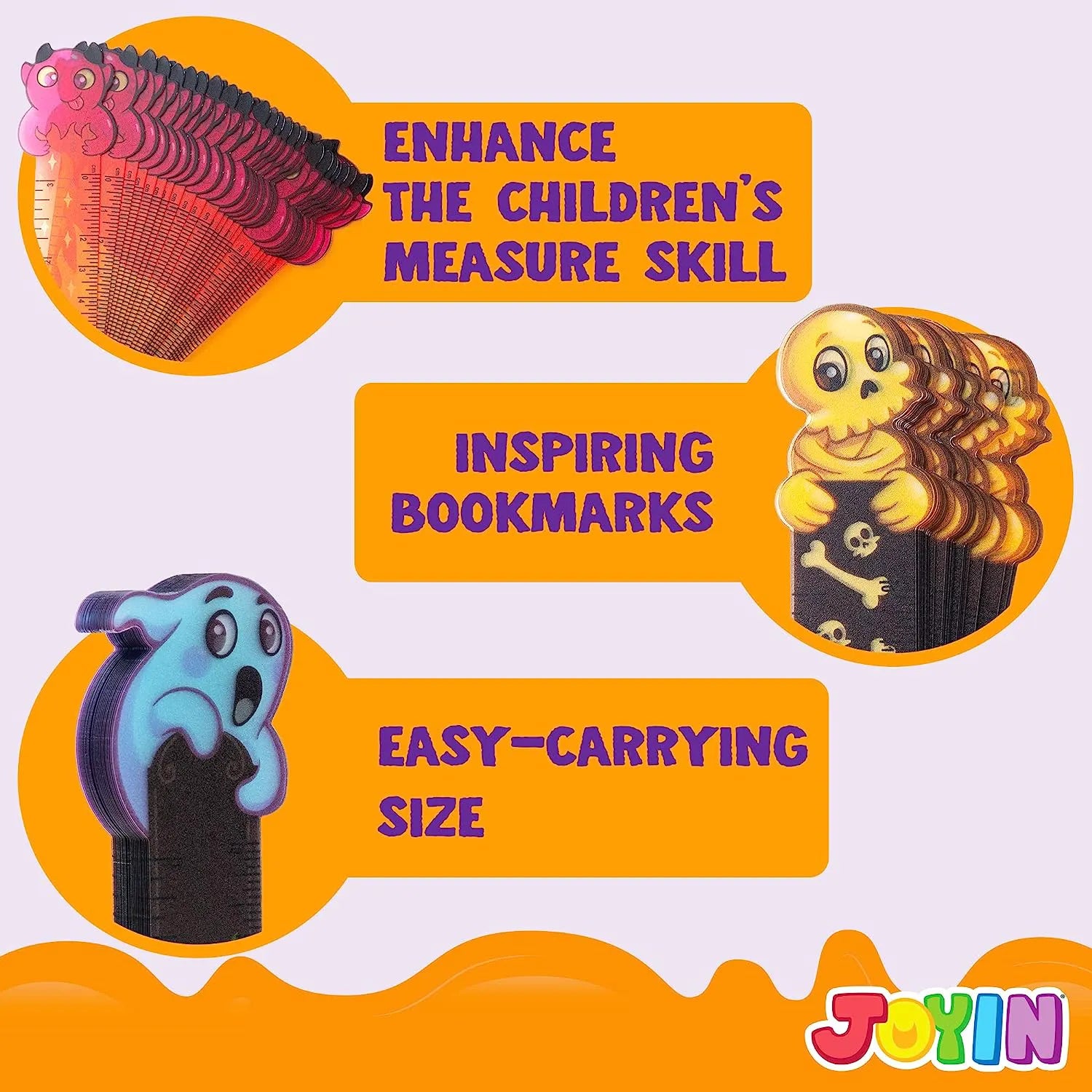 Halloween Bookmark Rulers (144 Pack)