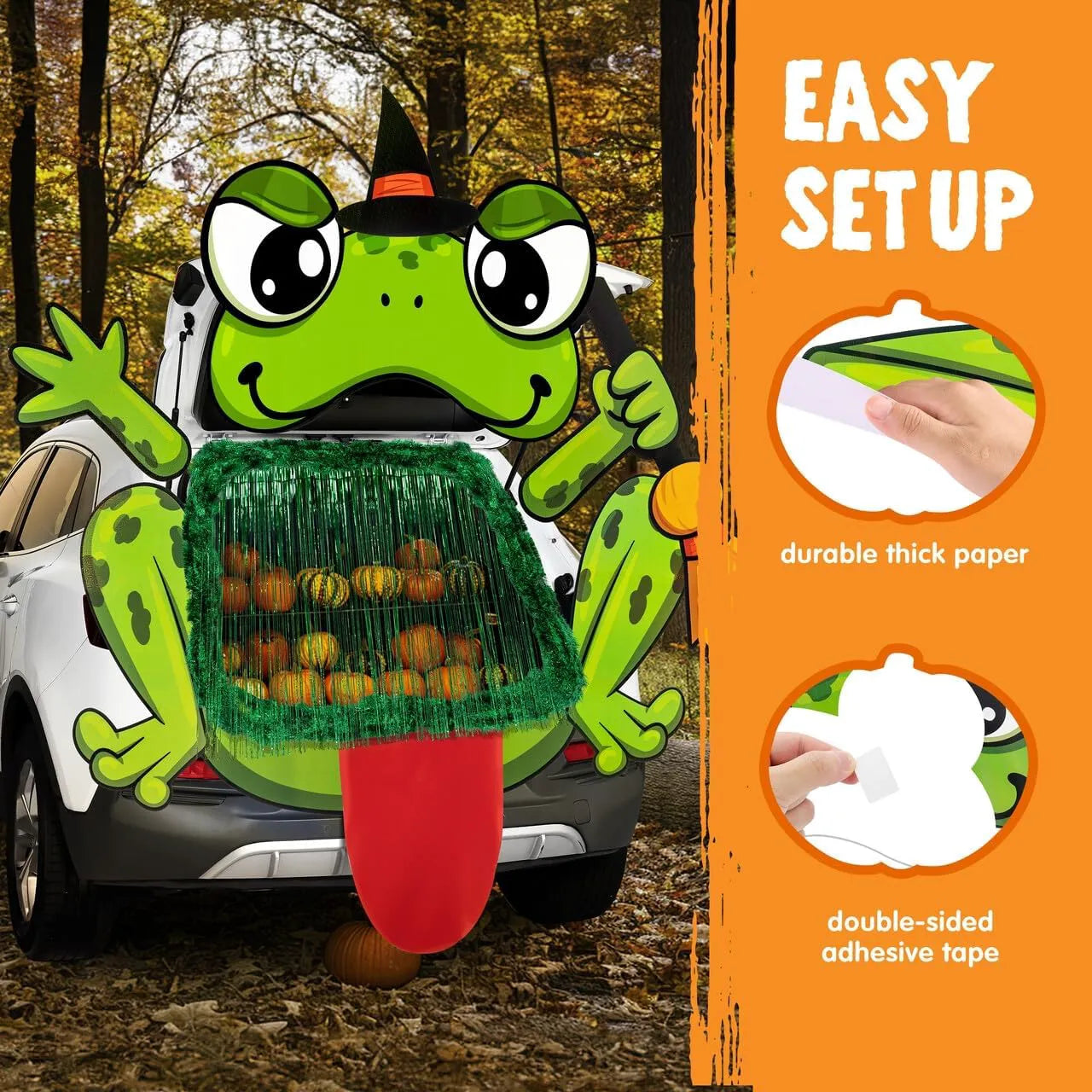 Frog Trunk or Treat Car Decorations Kit
