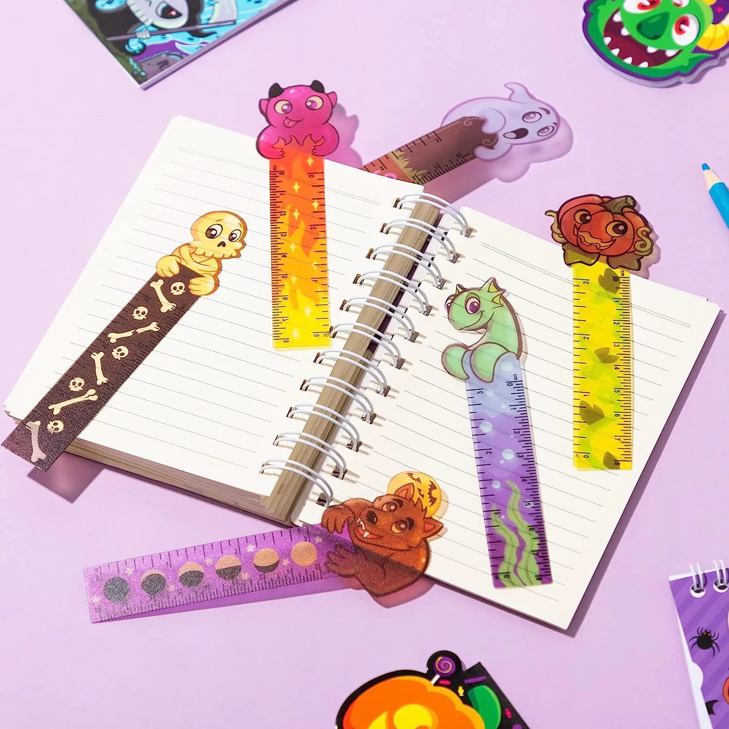 Halloween Bookmark Rulers (144 Pack)