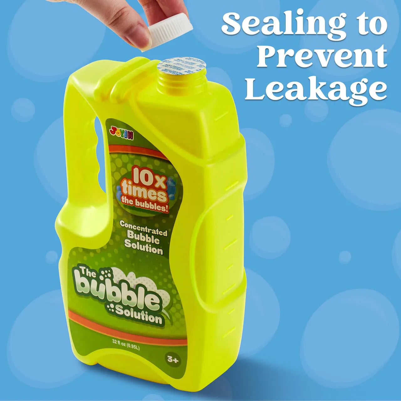 32 oz Bubble Solution Refills (Makes up to 2.5 Gallons) - Big Bubble Solution (Yellow)