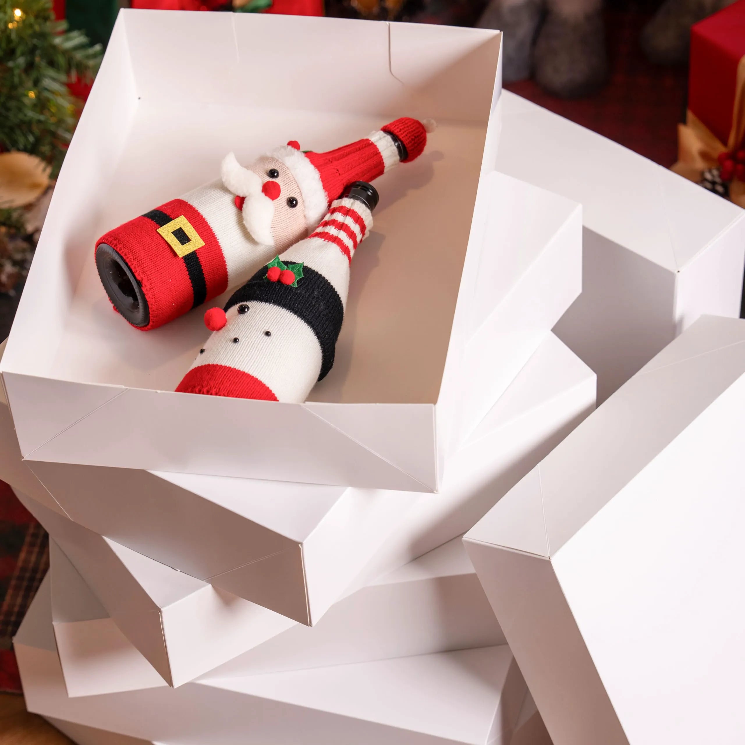 12 Pack 17x13x4 Inch Large Christmas Gift Boxes with Lids for Presents