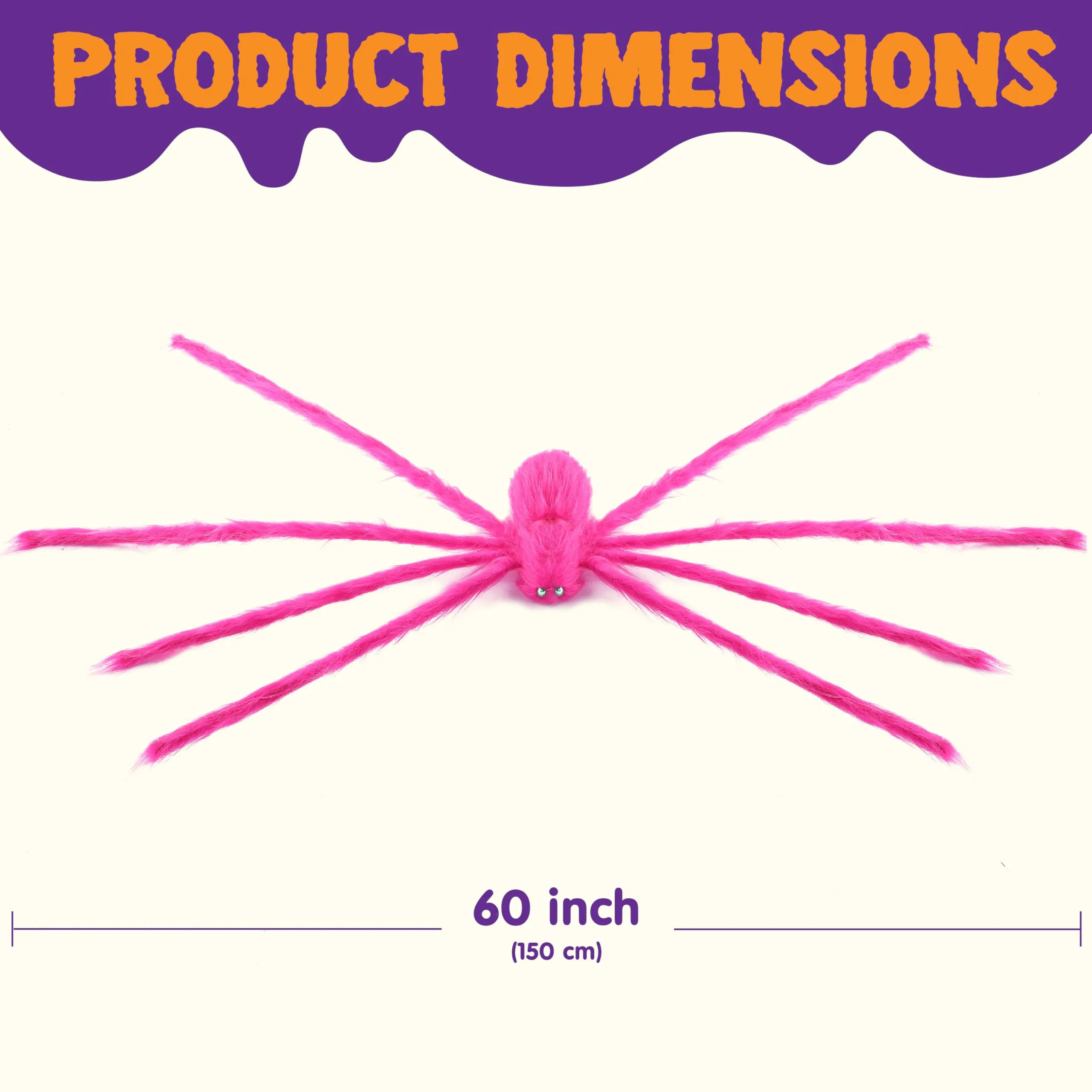 5 Ft Halloween Spider Decorations for Outdoor Use
