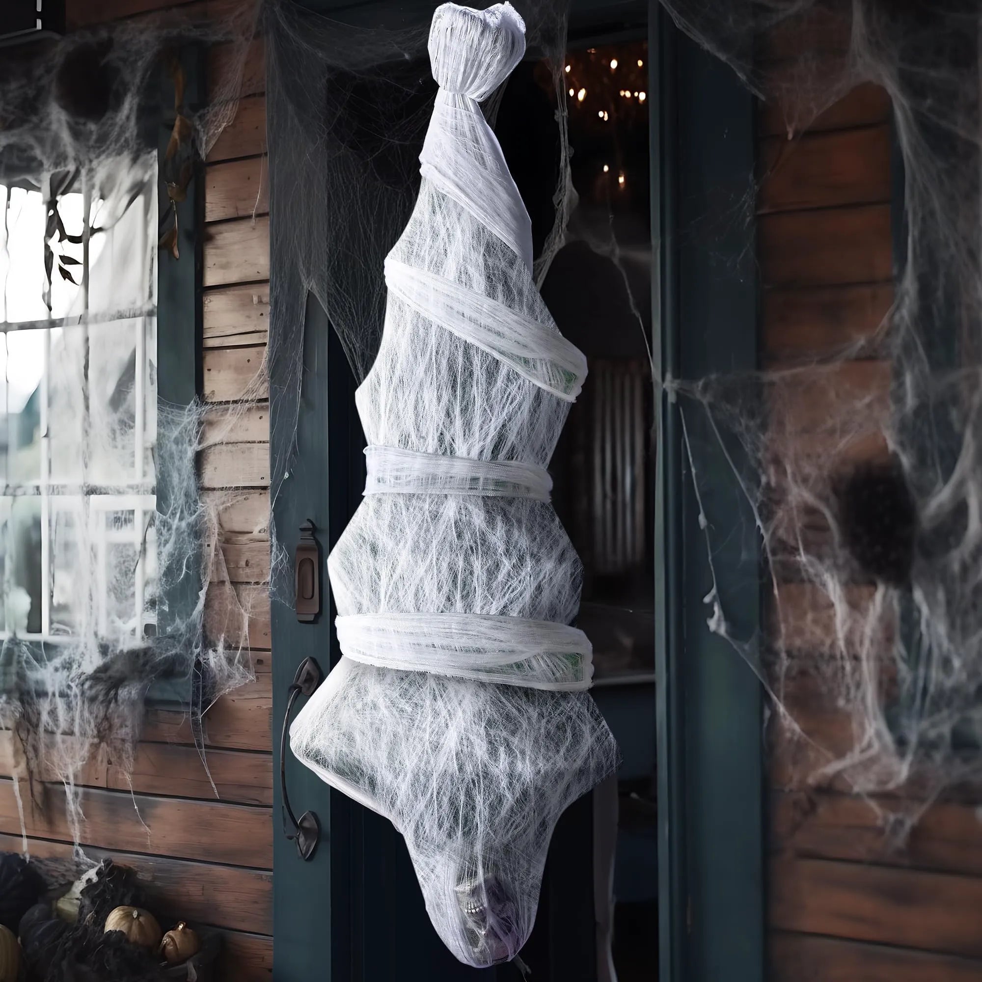 72" Halloween Hanging Cocoon Corpse for Outdoor Decorations