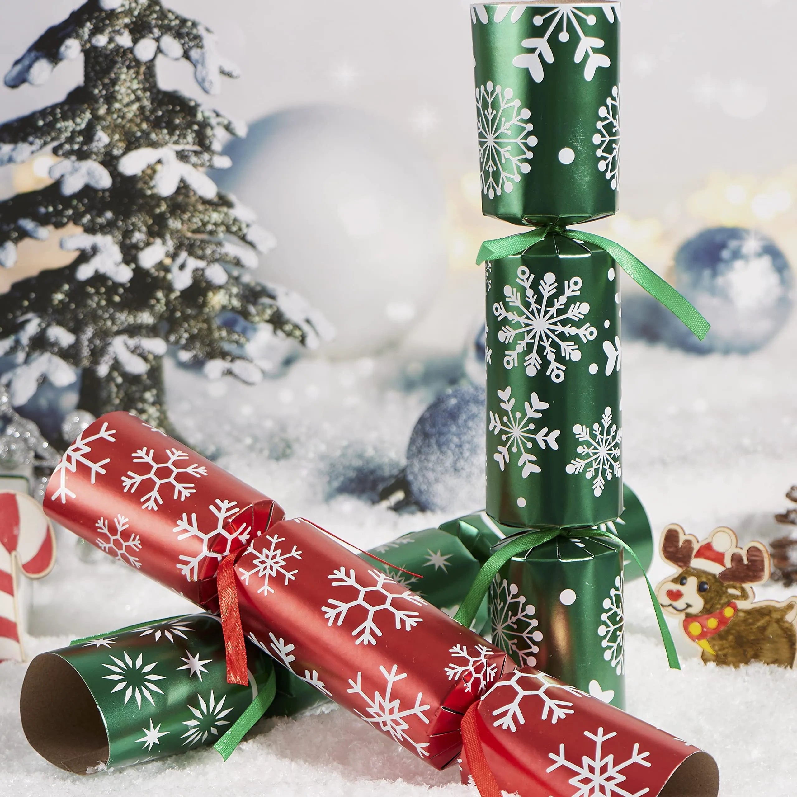10in Christmas No Snap Party Favor (Red & Green)