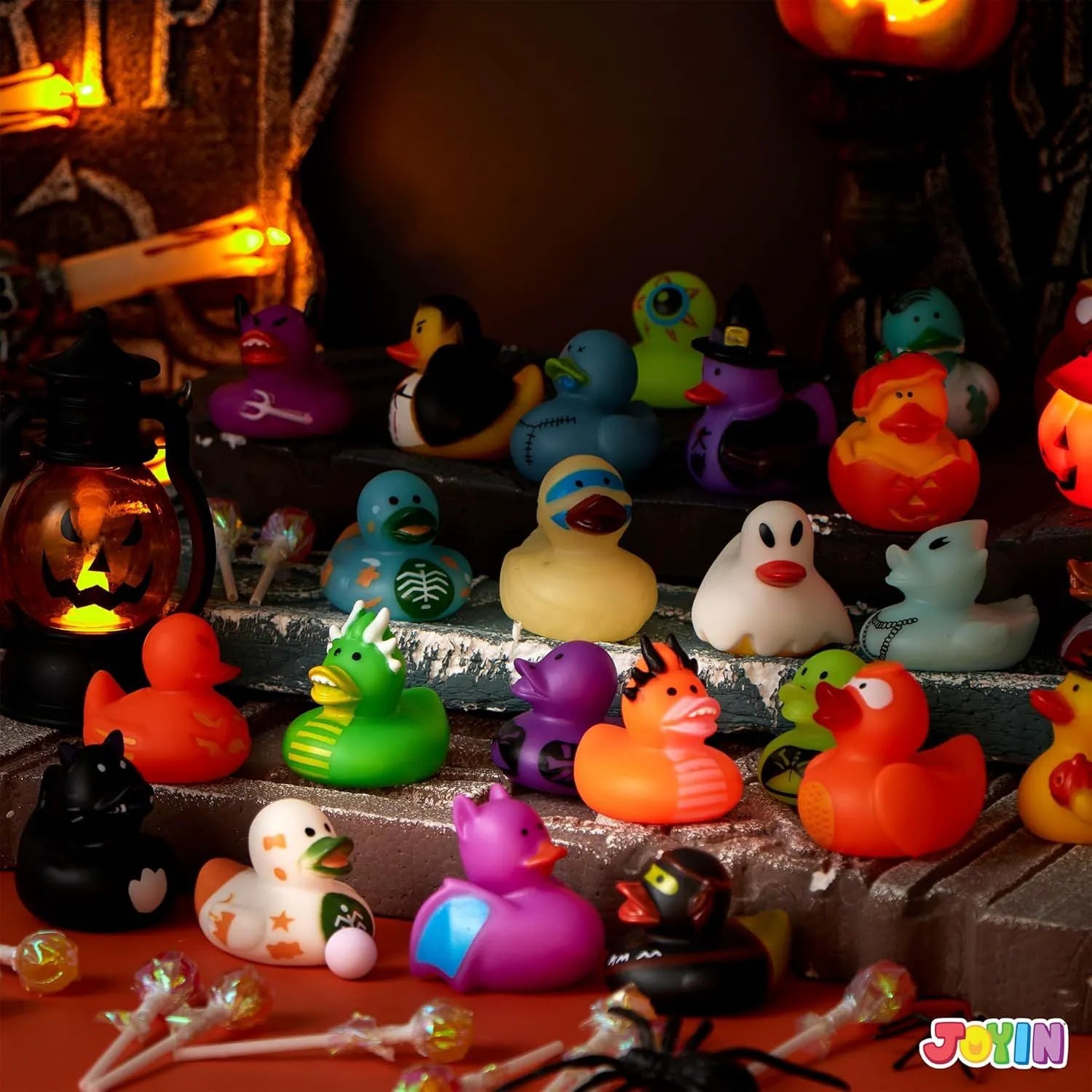 24 Halloween Floating Rubber Ducks