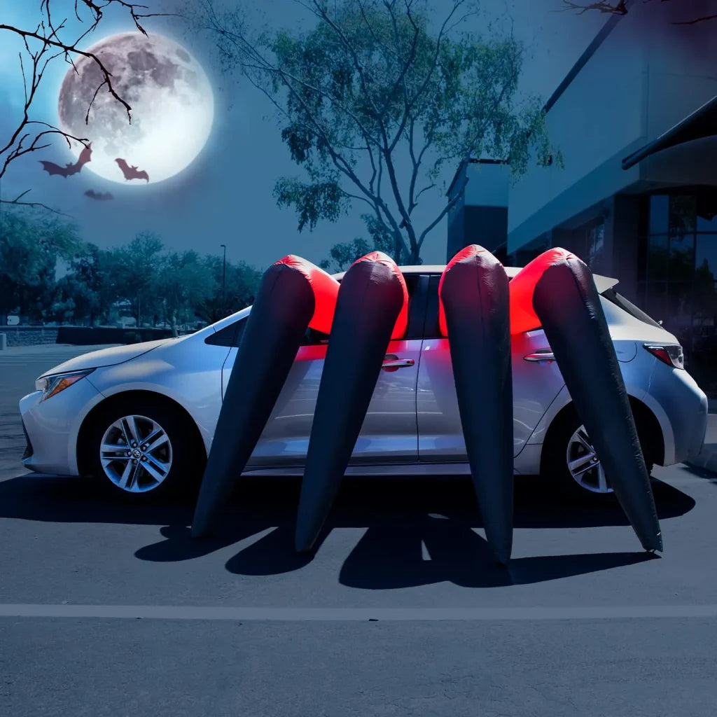 12ft Halloween Inflatable: Eight Spider Legs Trunk or Treat Decoration
