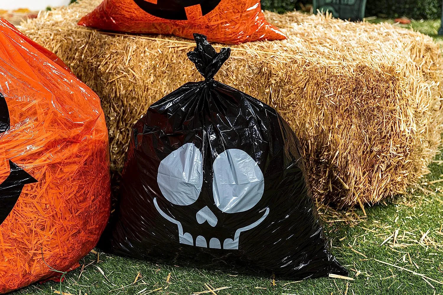 6-Pack Halloween Plastic Lawn Leaf Bags