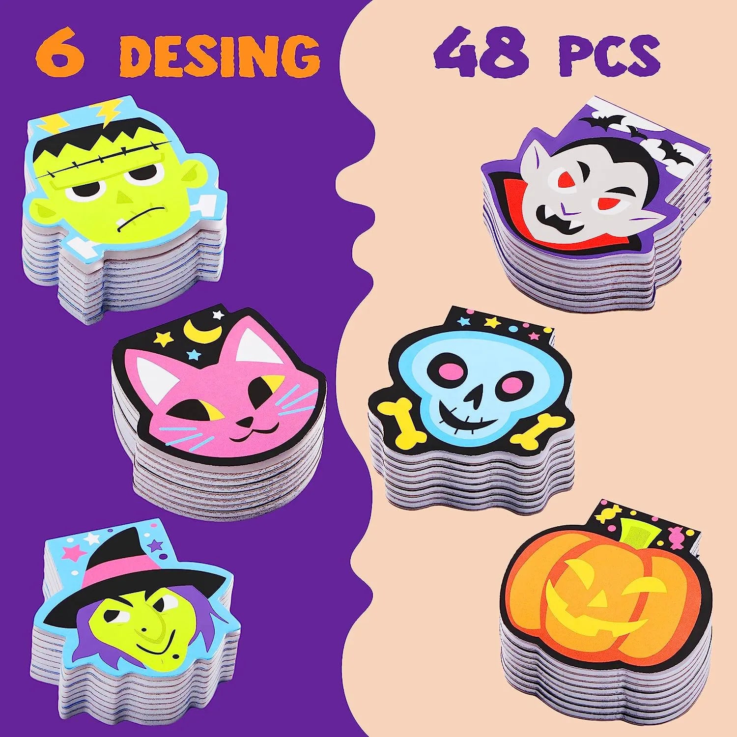 Mini Characters Notepad, 48 Count