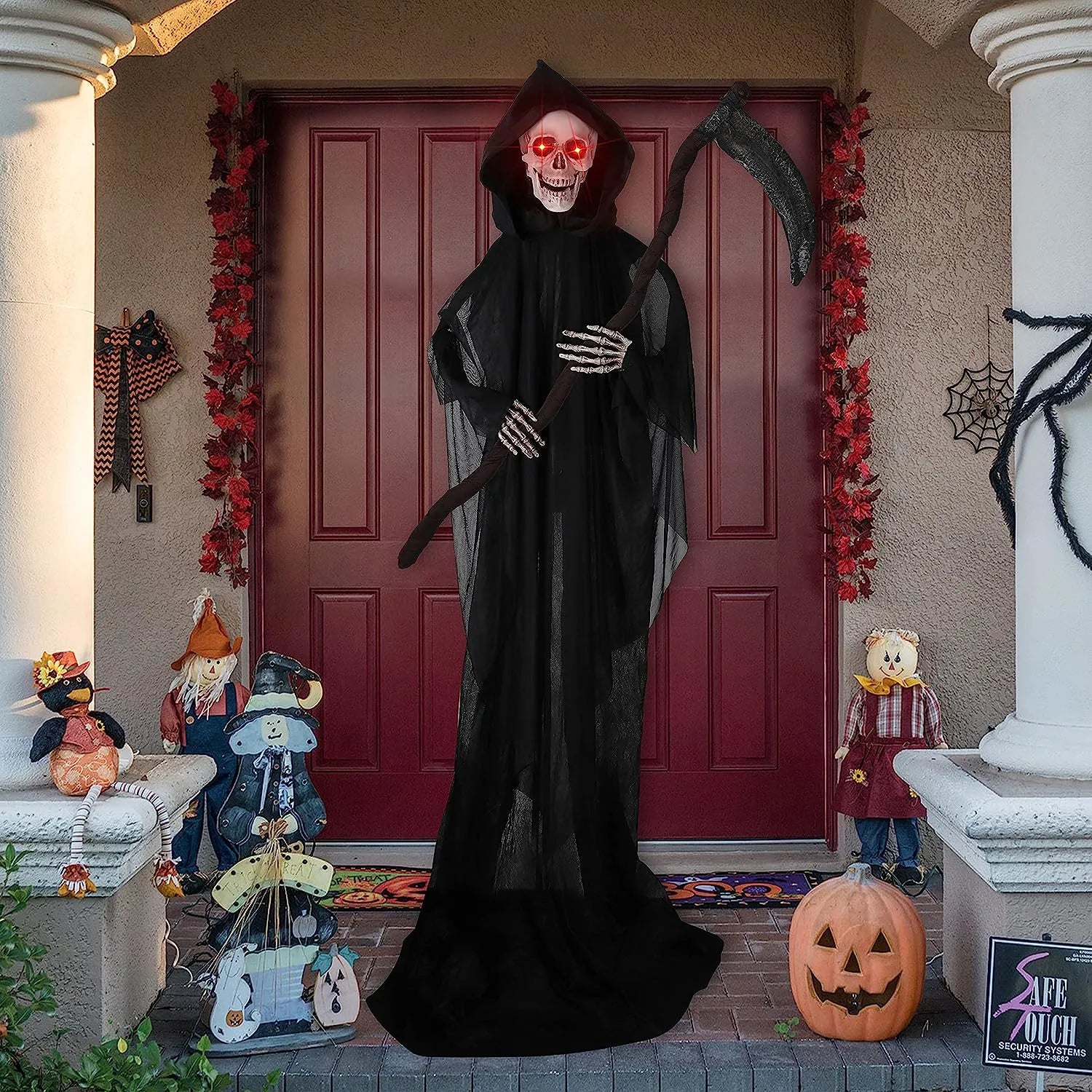 64.5in Animated Grim Reaper Halloween Decoration