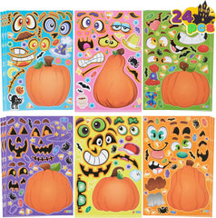 24 Halloween Pumpkin Decorating Stickers