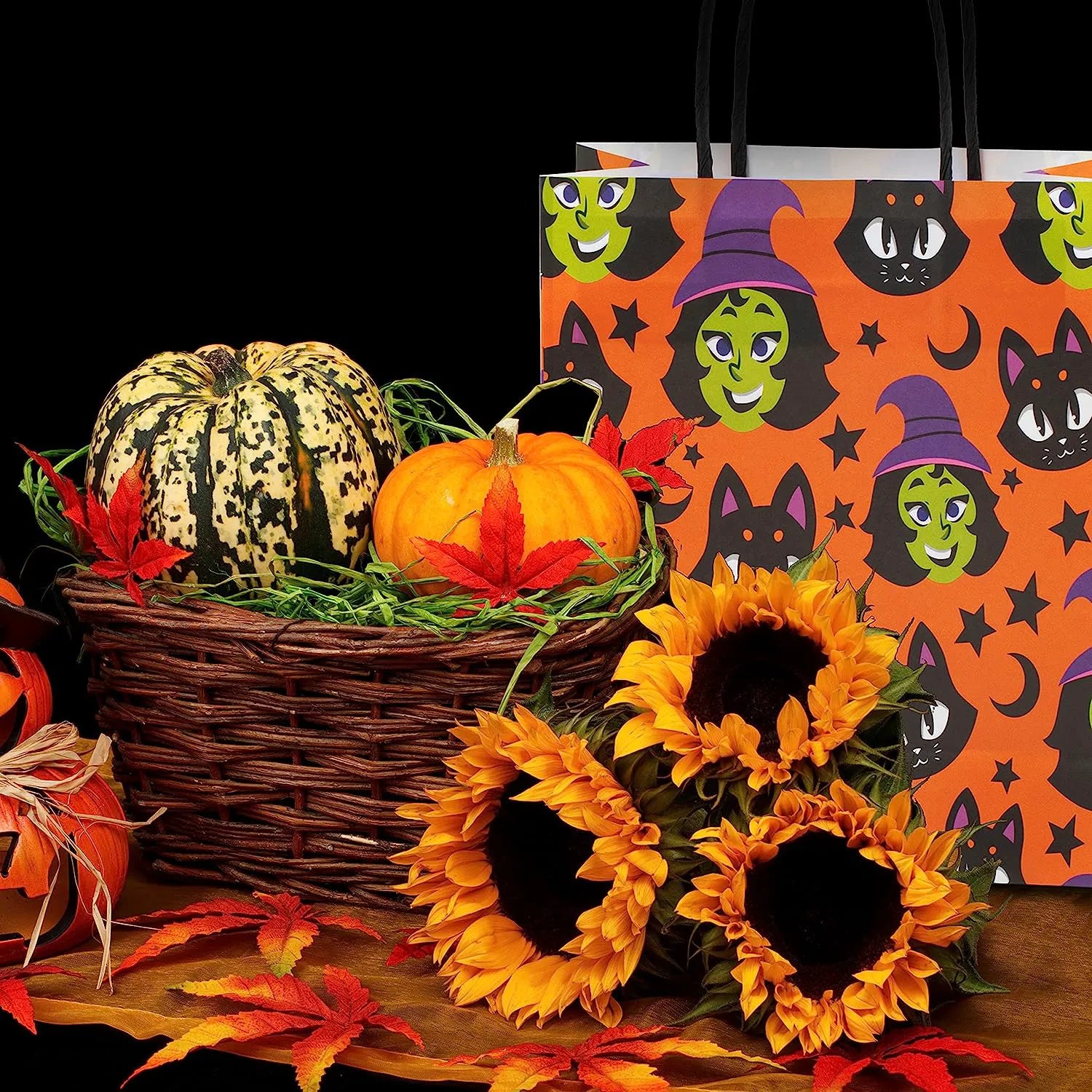 Halloween Bags with Handles, 24 Pack