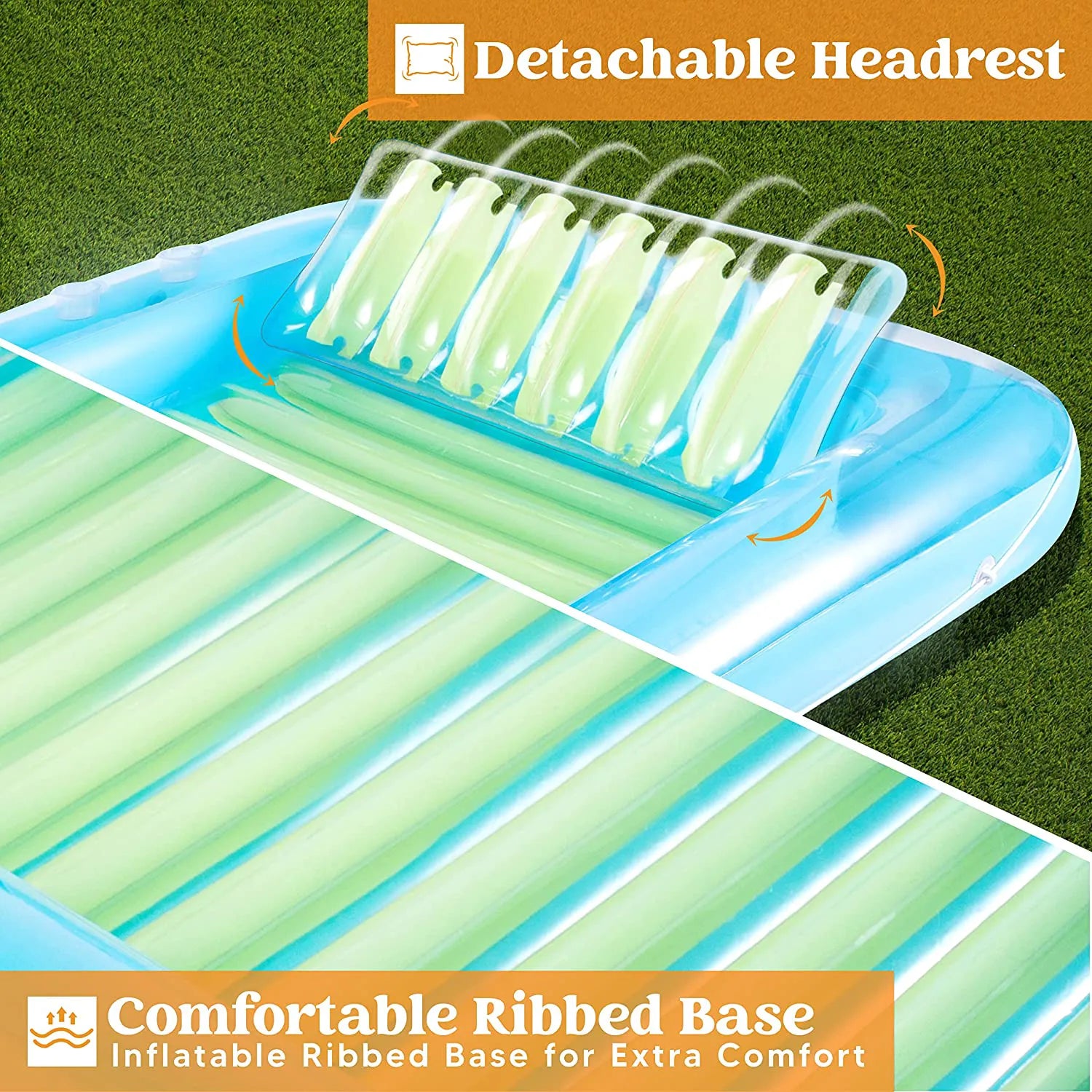 Blue Green Inflatable Suntan