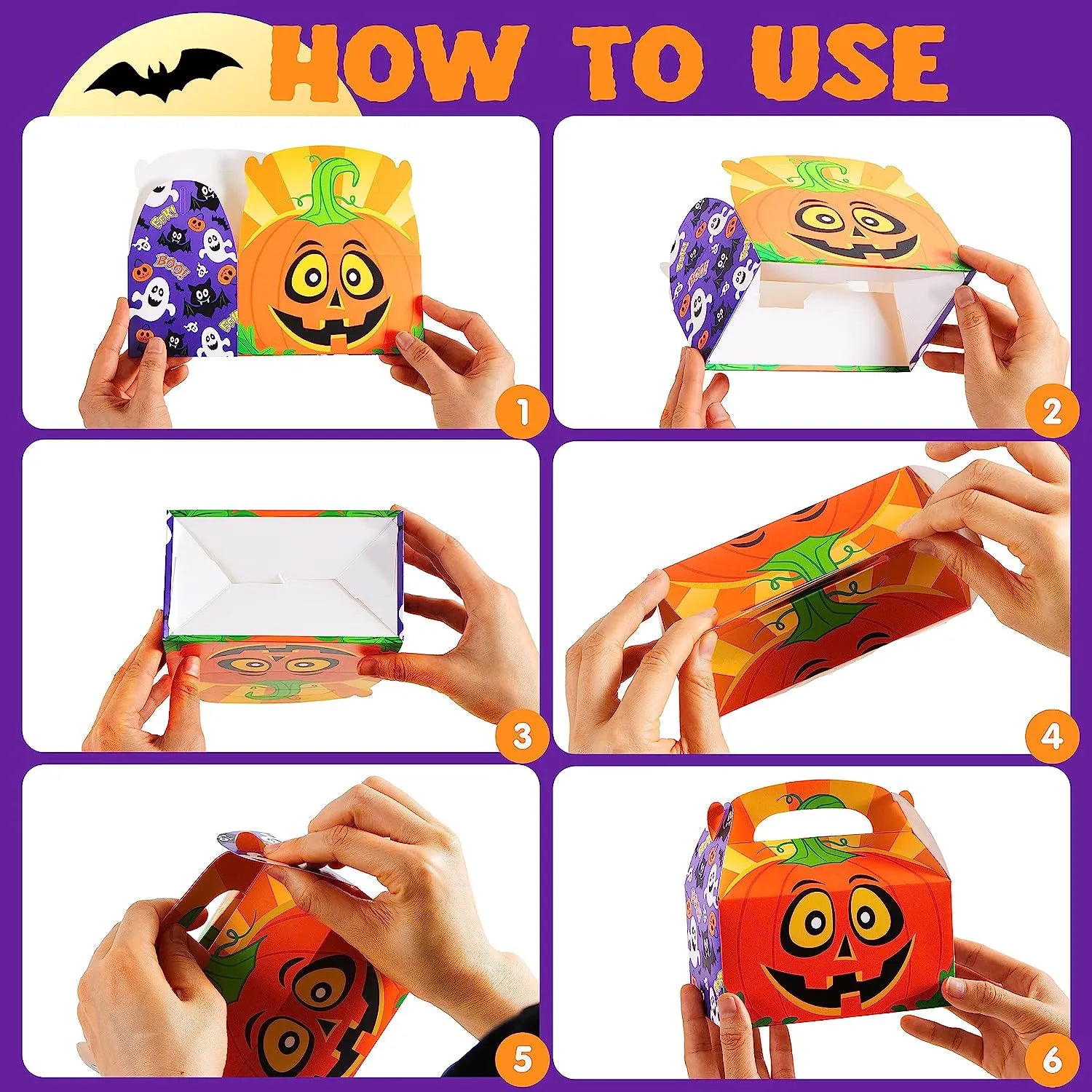 Cardboard Treat Boxes, 36 Count