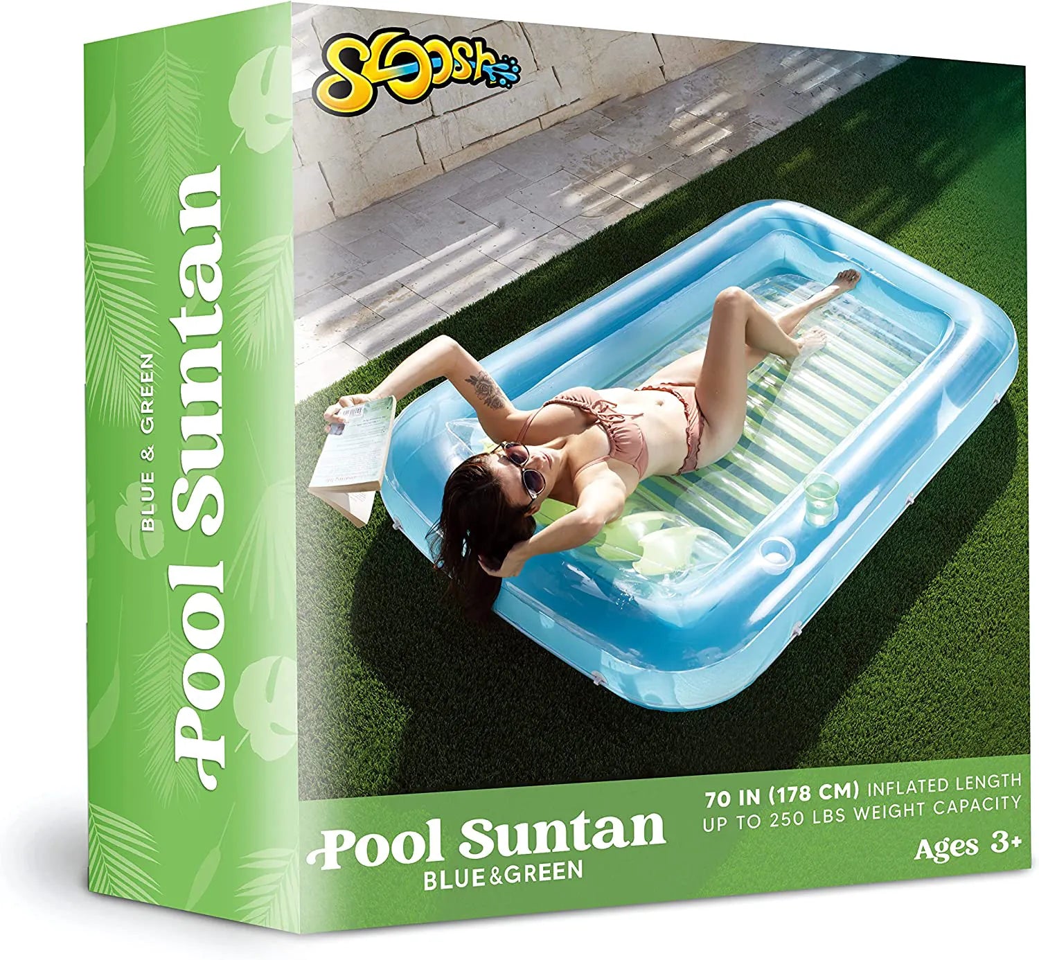 Blue Green Inflatable Suntan