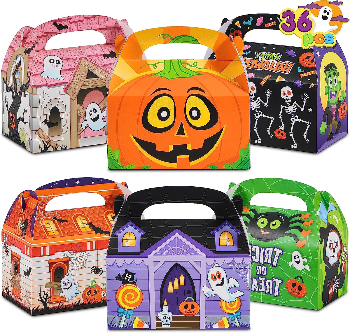 Cardboard Treat Boxes, 36 Count