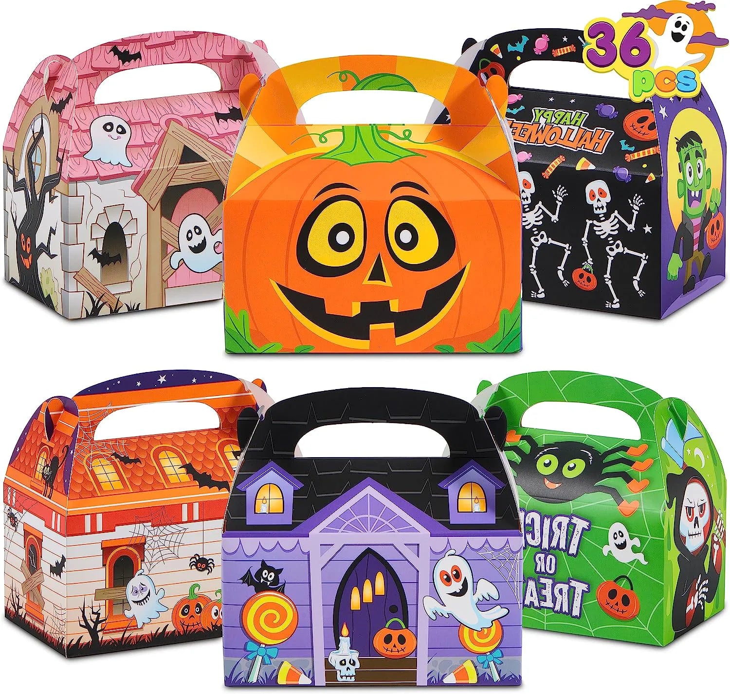 Cardboard Treat Boxes, 36 Count
