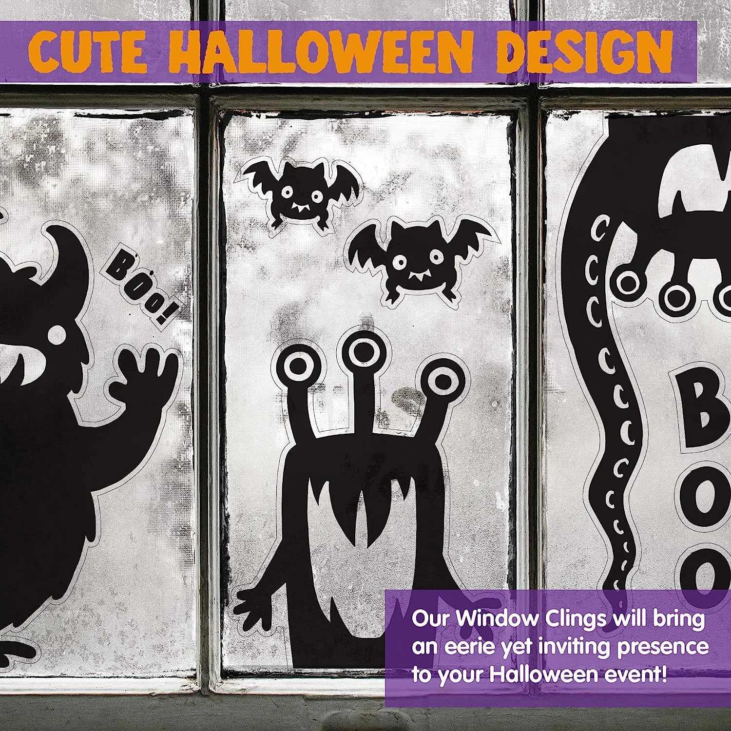 Halloween Window Clings - Monster