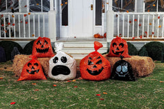 6-Pack Halloween Plastic Lawn Leaf Bags