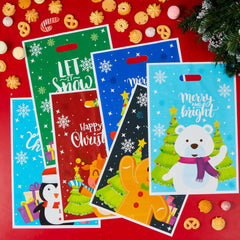 72 Pack Christmas Plastic Goodie Bags with Handles