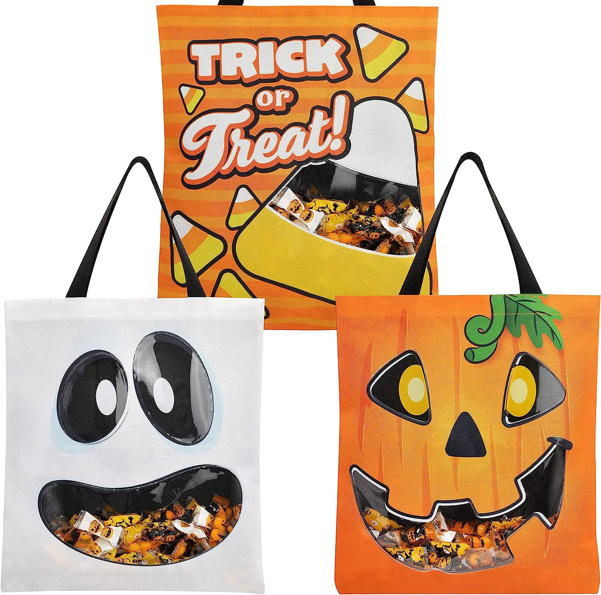 22.5" See-Through Grocery Bags, 3-Pack