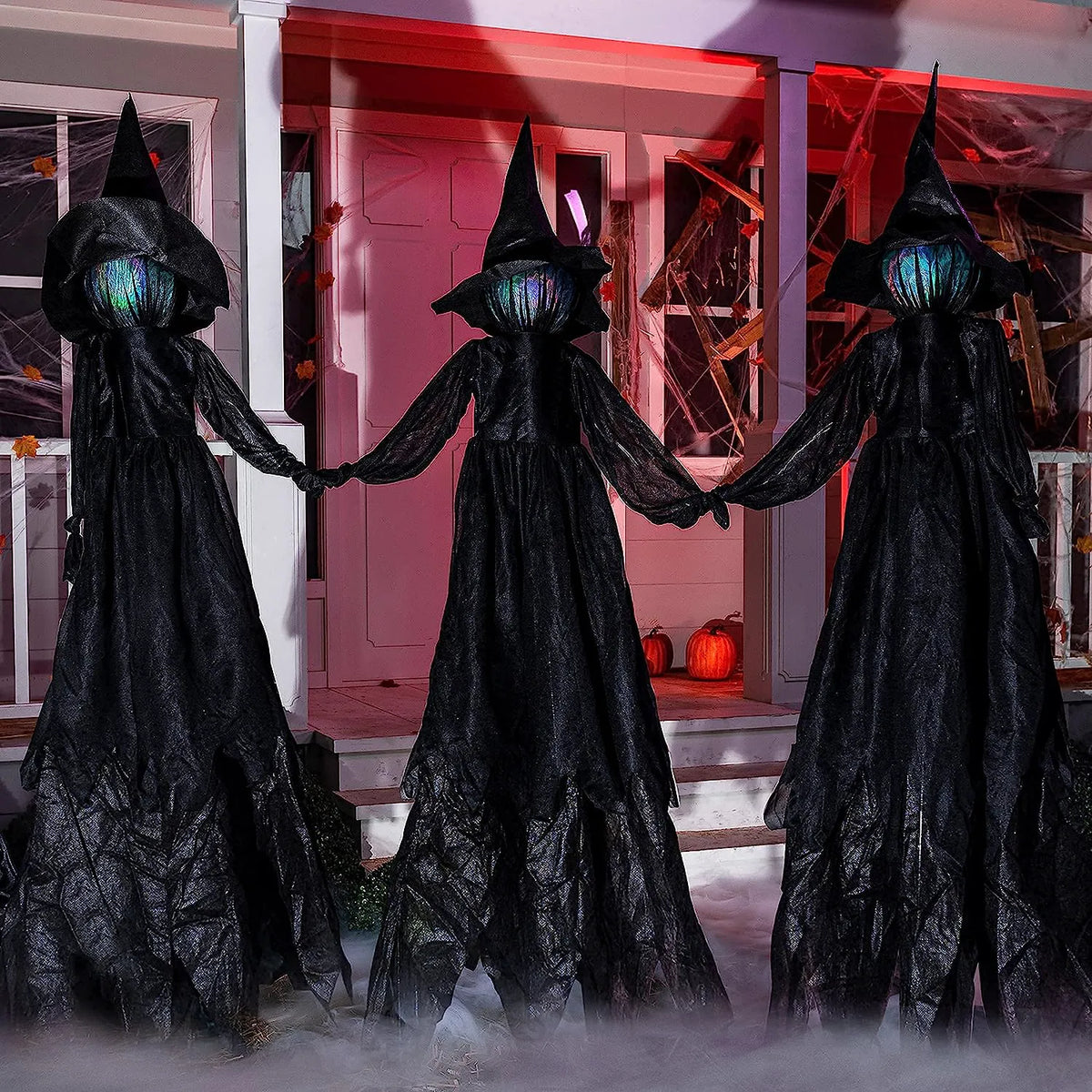 3 Pack 4.2 FT Halloween Witch Yard Decorations
