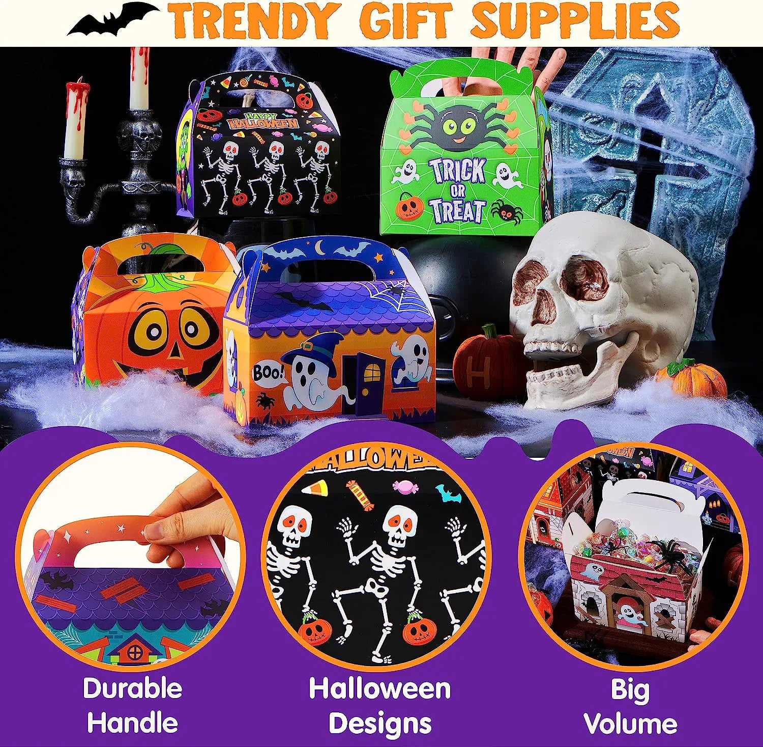 Cardboard Treat Boxes, 36 Count
