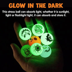 100 Glow-in-the-Dark Halloween Bouncing Balls
