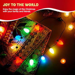 Christmas Party Necklace Accessories - 9 Bulbs, 1 Pack
