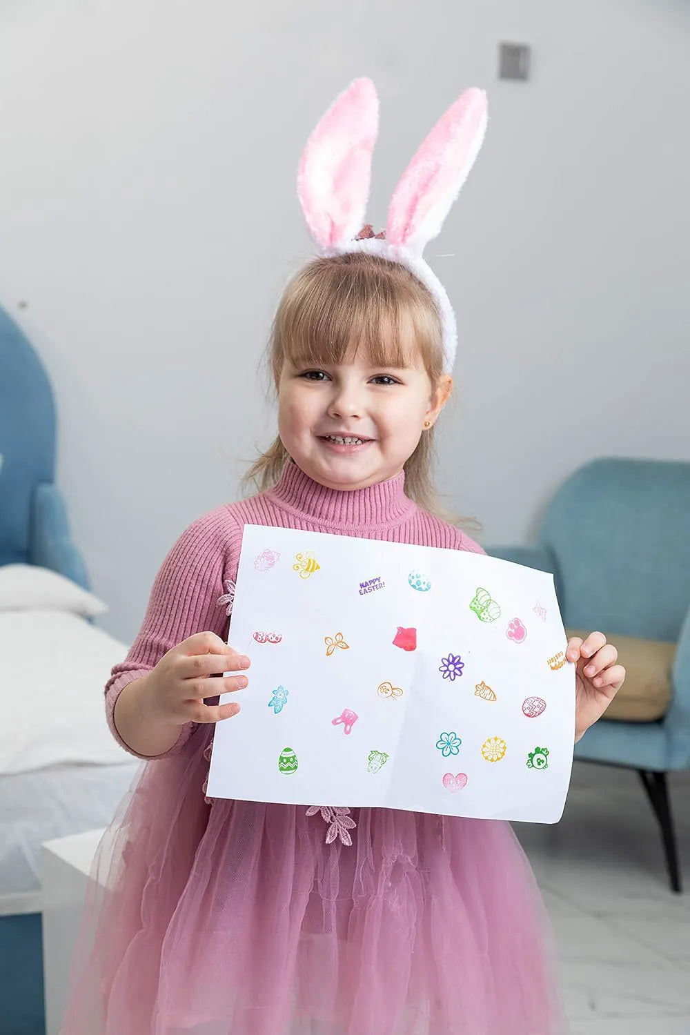 48 Easter Egg Stampers for Kids