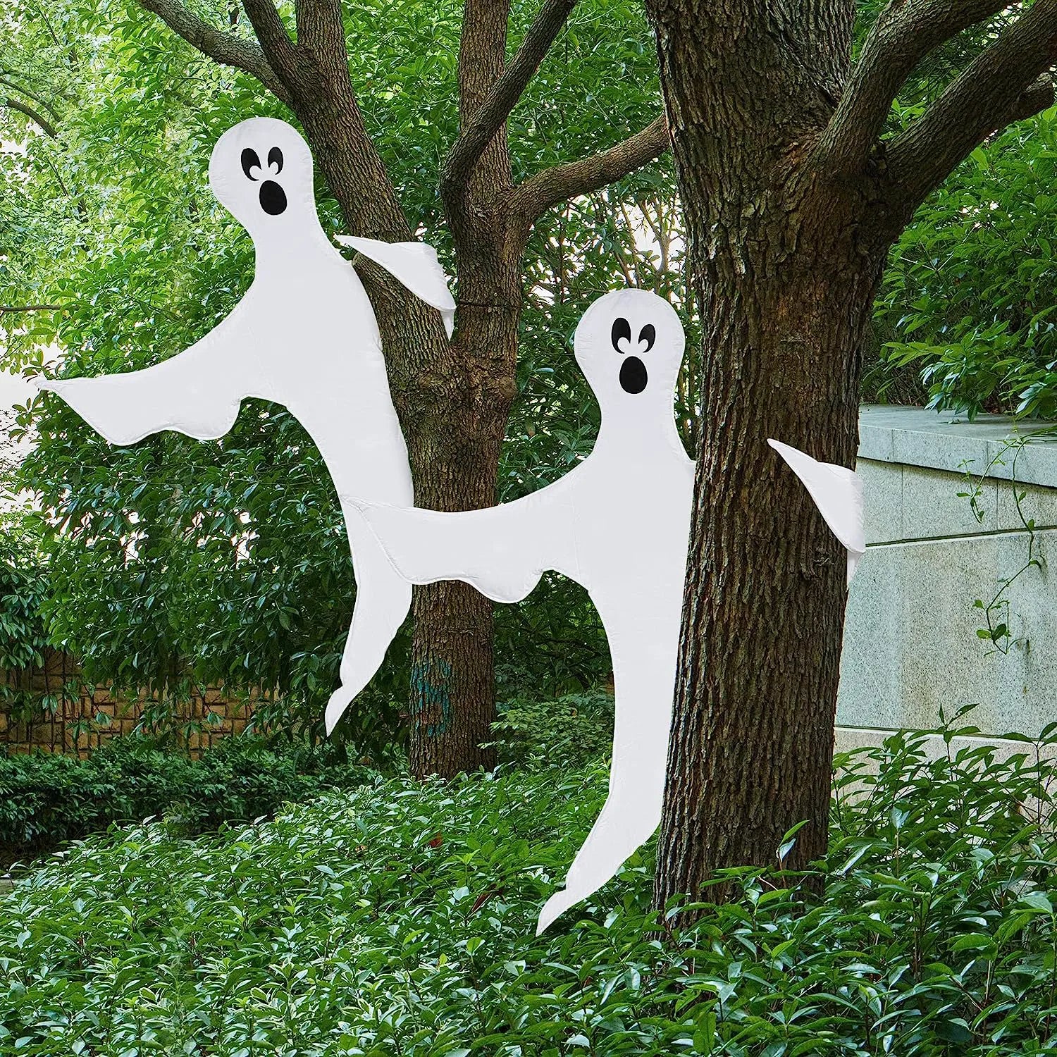 2Pcs Tree Wrap Decoration Ghost 53in