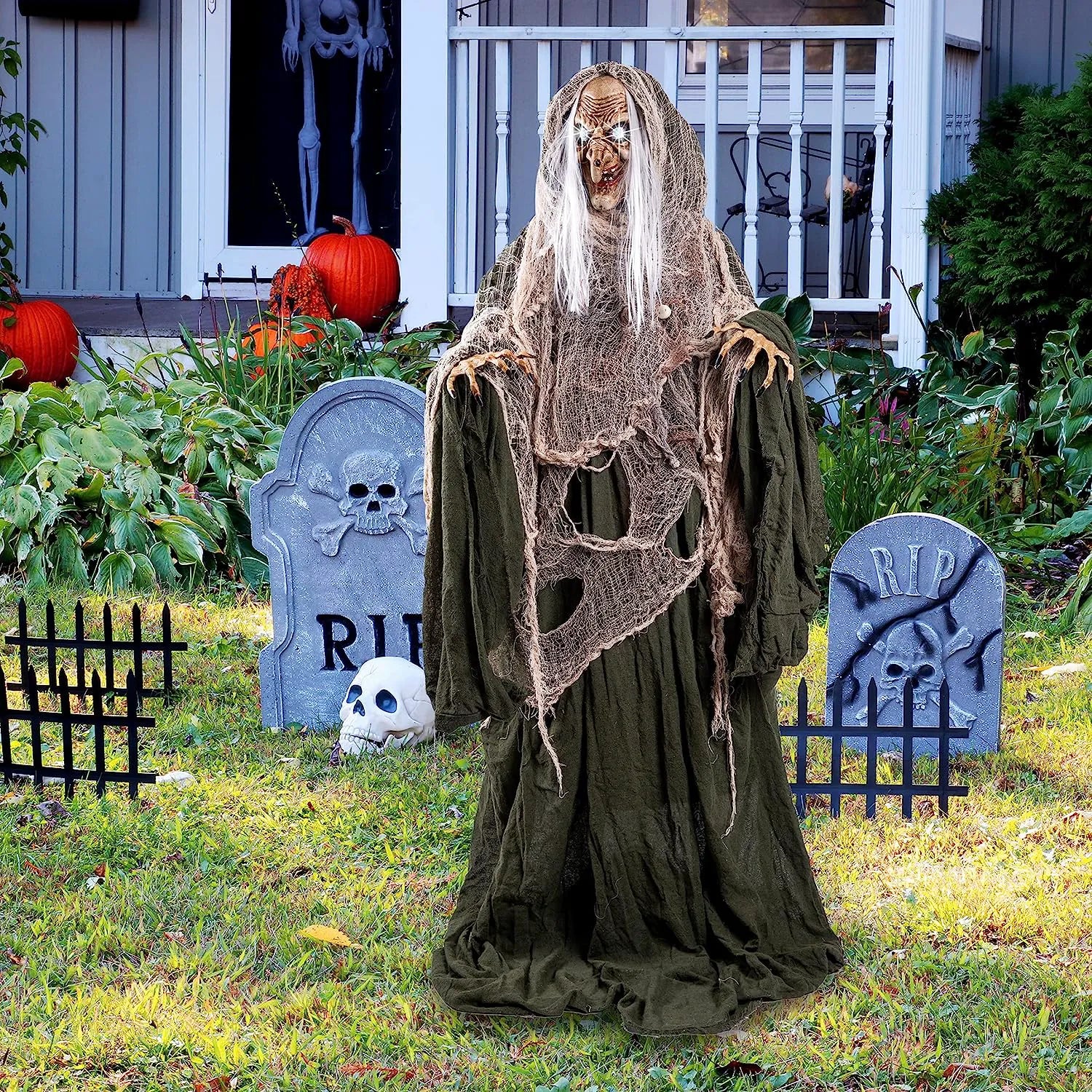 68in Standing Animated Witch Decoration