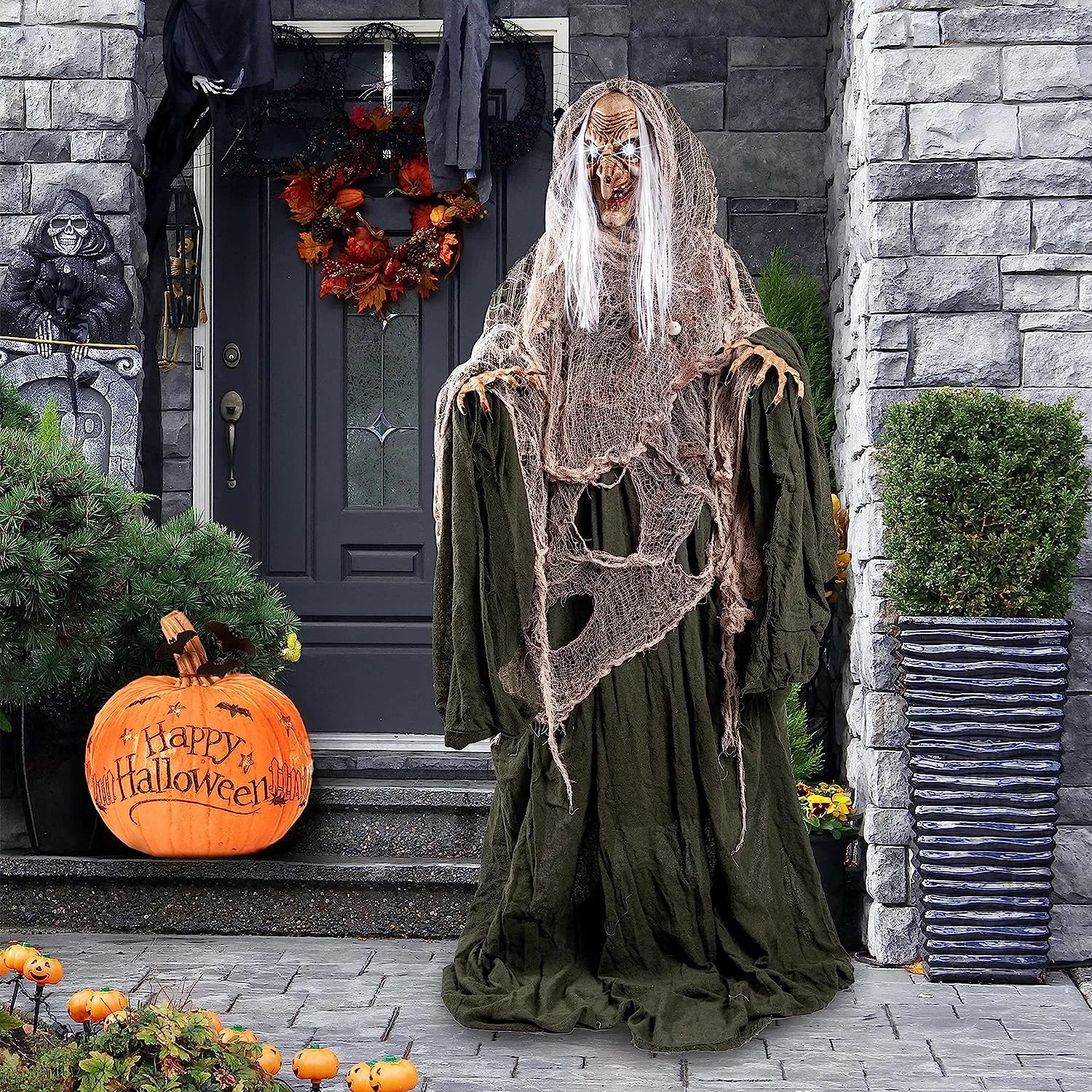 68in Standing Animated Witch Decoration