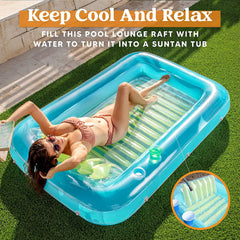 Blue Green Inflatable Suntan