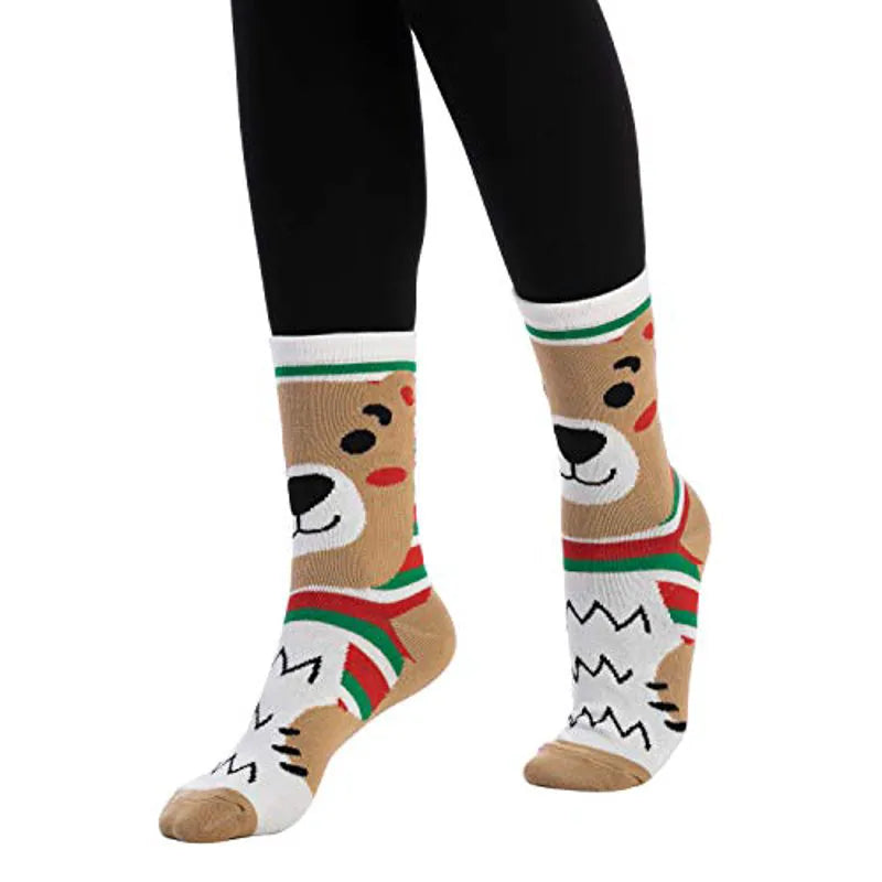 12-Pack Soft Cotton Christmas Socks Set