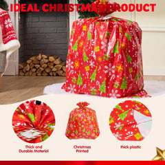 Oversized Christmas Gift Bag 56"x36" - Large Plastic Wrapping Bag