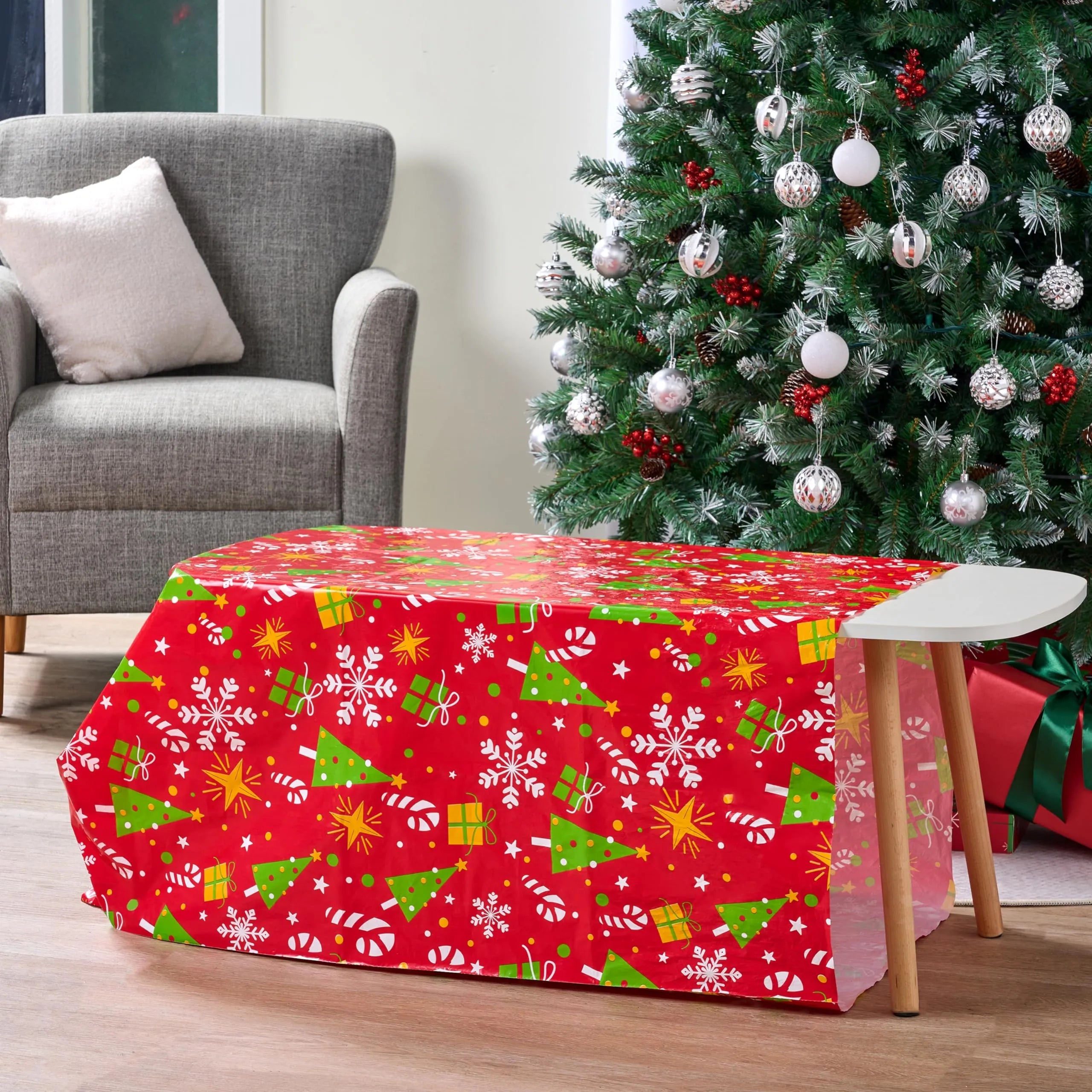 Oversized Christmas Gift Bag 56"x36" - Large Plastic Wrapping Bag