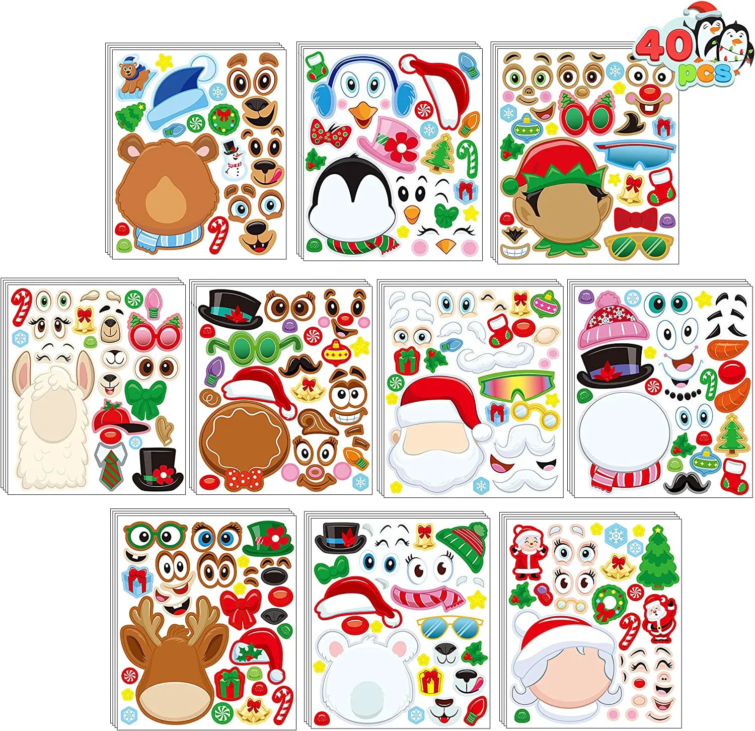 Christmas Make a Face - Head Only