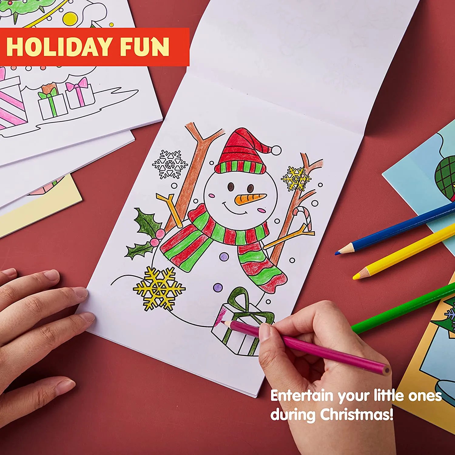 Christmas Mini Coloring Booklets (48 Pack)